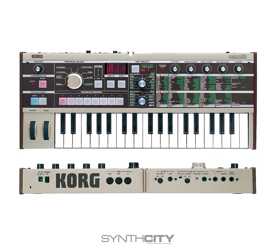Korg microkorg mk1 synthesizer/vocoder